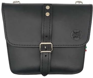 ExMoto Borsa nera da fianchetto laterale compatibile con MOTO GUZZI V7 III - V9 - V7 850 Special Edition