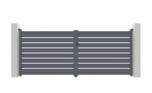Casanoov Portail battant motorisé 4m VOGEL H.160cm + Motorisation RANGER B150