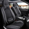 maiqiken Autositzbezug für Mercedes E63 AMG, EQA 250, EQB 300, EQC 400, G 270 Komplettset 5-Sitze, Deluxe - Schwarz weiß