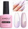 AIMEILI Glitzer Top Coat Perlmutt 10ml No Wipe Top Coat Pearl Effect Nail Gel UV Perlmutt Überlack Pearl Top Coat Perlmutt Schimmer 009