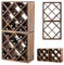 KADAX Scaffale per vino in legno, 52 x 25,5 x 104 cm, grande portabottiglie per molte bottiglie di vino, impilabile, scaffale per bottiglie, armadietto per vino rustico, stabile, salvaspazio, made in