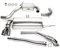 TA Technix Duplex Sportauspuffanlage aus Edelstahl mit Endrohr 2x80mm rund gebörtelt inkl. 3 Zoll / 76mm Downpipe, Downpipe ohne TÜV Gutachten/Edelstahlanlage mit EG Zulassung, Art.-Nr. 33VW003