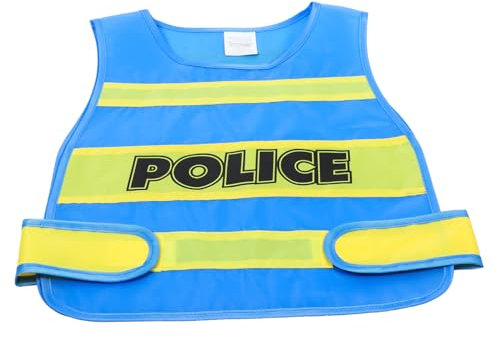 Abaodam Polizeiweste Für Kleinkinder Junge Mädchen Cosplay-Polizei-kostüm Aus Stoffmaterial Geeignet Für Rollenspiele Kostümpartys Und Bühnenauftritte