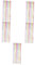 DECHOUS 5 Sätze Macarons Lametta Vorhang Gender Plates Fiesta Party Dekorationen Happy Streamers Hintergrund Dekorationen Panel Sheer Rainbow Vorhänge Rainbow Streamers 2 Stück * 5
