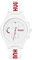 HUGO Montre Analogique Multifunction à Quartz pour Homme Collection #LIT Multi avec Bracelet en Silicone Blanc avec Détails Rouges - 1530406