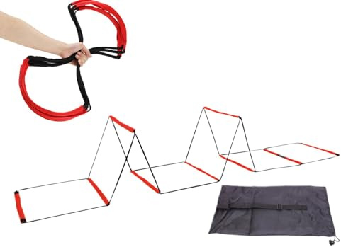Bodenleiter, sportliche Agility-Leitern | Speed Trainer mit Fußballlager Übungsausrüstung | Vielseitige Geschwindigkeit Fußball-Trainingsausrüstung für den Außenbereich
