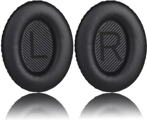 Cuscinetti Auricolari di Ricambio Geepen,Cuscinetto Auricolare Ricambio Compatibile con Bose Cuffie QC15 QC25 QC2 QC35/Ae2 Ae2i Ae2w Cuscinetti Auricolari Memory Morbidi Schiuma Cancellazione Rumore