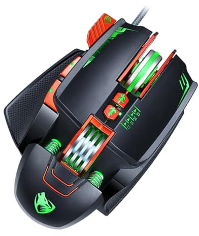 Hemobllo 1pièce De Mécanique USB Lumineuse Ergonomique pour Pc Et Ordinateur Portable Conception Et Confortable Noire