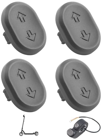 Solryn 4 Stück Blinkerschalter Taste Ersatz für Ninebot E2 Pro/F2/F2 Plus/G2 Max E-Scooter, Elektroroller Lenkschalter Taste Verschleißfest, Links und Rechts Taste für E-Scooter Zubehör