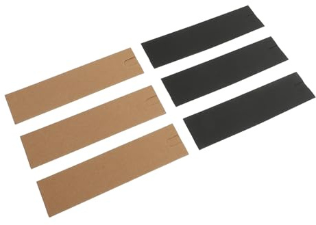 DECOMELODY Papier Stifteetuis als Weihnachts oder Geburtstagsgeschenk Tragbar Zufälliger Stil 30 Stück aus Kraftpapier mit Klarsichtfenster Glatte Oberfläche für Stifte