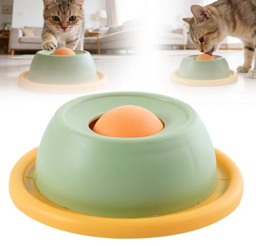 Lick Bowl Für Hunde, Schleckball Hund, Leckmatte Für Hunde, Hund Leckt Futternapf, Snackball Leckspielzeug, Slow Feeder, Licking Treat Slow Feeder, Hundespielzeug Leckball Für Langsames Fressen (Grün)