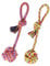 Vivifying Dog Rope Toys, Pack of 2 Interactive Braided Cotton Pet Chew Rope Toys for Dog Teeth Cleaning