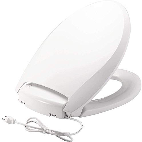 Bemis H1900NL 000 Abattant de WC chauffé, éclairé la nuit, forme allongée, blanc