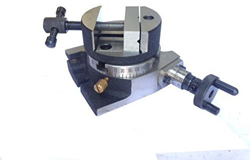 Mesa giratoria de 3 pulgadas con tornillo de banco giratorio redondo de 3 pulgadas + tuercas en T - para fresadora