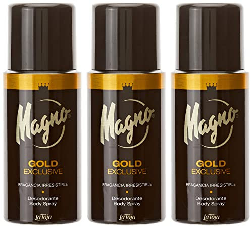 Magno Deodorant Spray Gold - Unwiderstehlicher Duft, 3er Pack (3 x 150 ml)