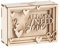 Rayher DIY Geldgeschenk Verpackung Love für Hochzeit, 3D Geschenkbox aus Holz zum Gestalten, 14-teilig, 11,5x8,5x5cm, Natur, Box 1Set, FSC Mix Credit, 62923505