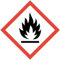 Gefahrstoffaufkleber GHS02 (Leicht-)(Hoch-) Entzündlich I 4 x 4 cm I Gefahrstoffsymbol, GHS-Kennzeichnung, Achtung, Warnung, Vorsicht, Hinweis I hin645