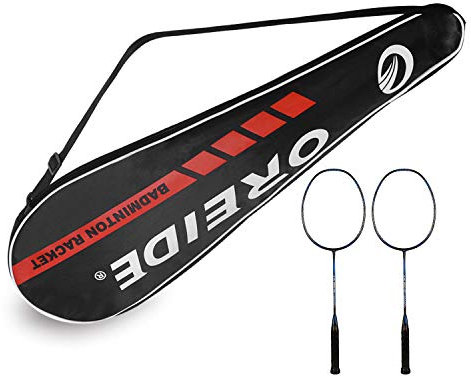 RUIXIA Profi Badminton Schlägerhülle Schlägertasche Tragbar Universelle Premium Qualität Schutztasche Schutzhülle mit Praktischer Verstellbarer Tragriemen Platz für bis zu 2 Badmintonschläger