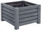 BOGATECO Macetero Jardín Madera para Exteriores | 38 x 38 cm | Terraza Balcón | Caja Cuadrada | Construcción Robusta y Impregnado | Llega ensamblado | con Agro-Textil | Antracita