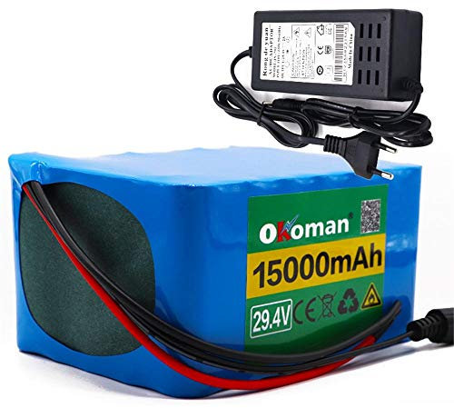 Batterie e-Bike 7s5p 24v 15000mah Batterie Li-ION 250w Batterie pour Fauteuil Roulant vélo électrique , avec Chargeur BMS + 29.4v