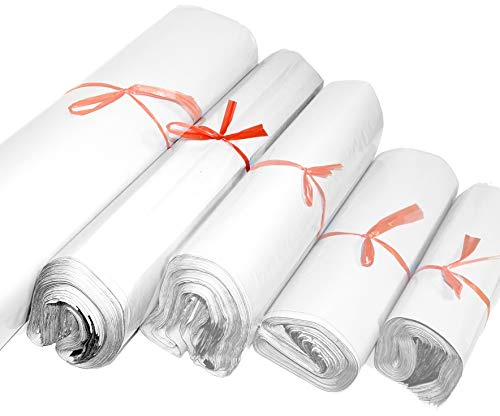 ESTEXO 100 Versandtaschen aus LDPE-Folie mit sicherem Selbstklebeverschluss, Blickdicht, 5 Größen 45x55cm