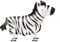 Folien-Luftballon Laufendes Haustier Zebra - 76 cm