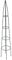 Esschert Design Tuteur Pyramide pour Plantes Noir Taille S