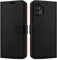 iCatchy Samsung Galaxy A13 4G Black Leather Wallet Case
