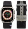 Eternel - Cinturino compatibile con Apple Watch New Rover marino 44/45/46/49 mm adattatori Ultra (titanio) - Tessuto made in France - Compatibile con tutti gli Apple Watch
