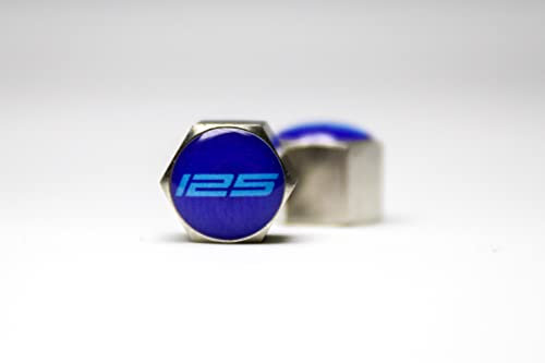 BIKE-label Ventilkappen Motorrad 2 Stück kompatibel mit Yamaha MT-125 Icon Blue X400550