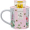 Heathcote & Ivory Busy Bees Geschenkbecher-Set, 2 x 50 ml, Handcreme und Keramikbecher, hält die Hände weich und parfümiert, tierversuchsfrei und vegan, reisefreundliche Größen