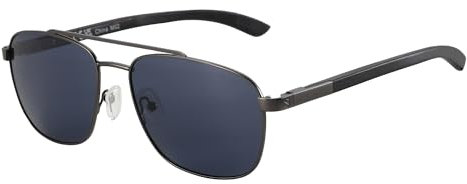 ZENOTTIC Sonnenbrille Herren Damen Polarisiert Pilotenbrille Retro Holz Und Metall Material UV 400-Schutz