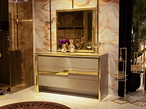 Kommode Sideboard Metall XXL Gold Big Kommoden Italienische Stil Möbel Anrichte