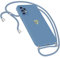 Handykette Hülle für Samsung Galaxy S20 Hülle Necklace, Herz Motiv Muster Handyhülle für Samsung Galaxy S20 Hülle mit Band Kordel zum Umhängeband Ultradünn Hülle für Samsung S20 Handykette (Blau)