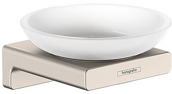 Hansgrohe AddStoris 41746820 Moderne Seifenschale aus gebürstetem Nickel
