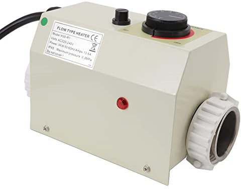 3KW elektrisk badvärmare, pool elektrisk värmare vattenbadvärmare, SPA bubbelbadkar vattenvärmare termostatvärmare, för varmt bad