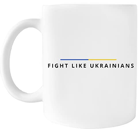 Fight Like Ukrainians President Zelensky Umweltfreundlicher Becher Aus Keramik