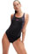 Speedo Damen Hyperboom Splice Muscleback Swimsuit | Classic Design | Quick Drying | Training | Fitness | Chlorine Resistant Badeanzug, Schwarz/Electric Pink/USA Charcoal, 60