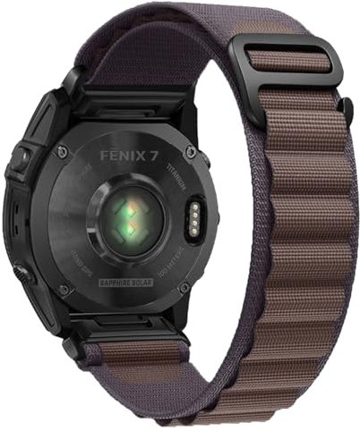 SumRioo QuickFit 22mm Cinturino per Garmin Fenix 8/8 Solar 47mm/7 Pro/7/6 Pro/6/5/5 Plus/E, Nylon Alpine Loop Cinturino per Garmin Tactic 8 47mm, Descent G2, Epix 2, Forerunner 965/955, Indaco
