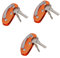 DOITOOL 3pcs Aluminium Key Clip Outdoor Key Folder Aluminum Key Holder Key Holder Outdoor