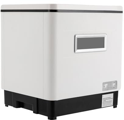 Vinnyooc Vinnyooc 42 x 38 x 46 cm Lavavajillas de mesa, Lavavajillas Portátiles Jet de agua Giratorio a 360, Lavavajillas Totalmente Automático, Capacidad 6 juegos