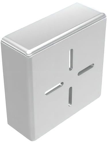 doitBau - 2x Endkappe 40x40 für Solar Montageschiene | Enkappe in Silber für Schienen für Solarmodule | Rohrstopfen 40x40 | Solar Montageschiene Abdeckkappe | Aluprofil 40x40 Zubehör