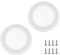 sourcing map 2pcs 5 Grill Mesh Decorative Circle Woofer Guard Protector Cover Parts White
