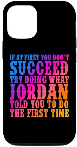 iPhone 12/12 Pro Funny Jordan Name Surname Funny Jordan Birthday Joke Gifts Case