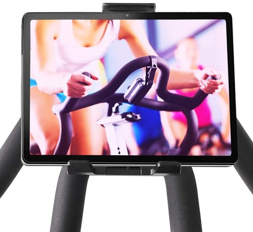 Tablet Halterung Fahrrad hometrainer Kompatibel mit Allen Tablet-Größen und Lenkern Schnelle und Feste Installation Anti-Rutsch- und Anti-Vibrations-Design