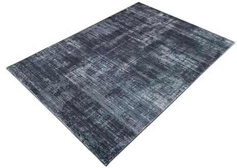Moderner Teppich SOFT TOUCH 230x160cm grau - Baumwollmischung | Fußbodenheizung geeignet, pflegeleichte Oberfläche, strapazierfähig, hochwertige Verarbeitung, vielseitig kombinierbar