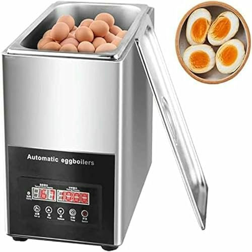 LASDERTV Cuociuova Elettrico Professionale per cuocere Le Uova, 800 Watt, Fino a 50 Uova, Acciaio Inossidabile