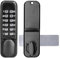 Digital Door Lock, Mechanical Combination Lock, Chrome Latch Keyless Entry, Anti Theft Codes Deadbolt Lock for Bidirectional Gate Glass Door