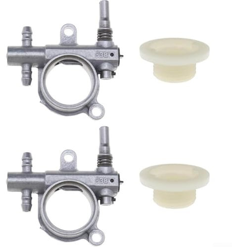 Lot de 2 pompes à huile pour tronçonneuse au design robuste pour une utilisation à la fois dans des applications légères et lourdes