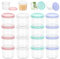 16Pcs Petit Pot Conservation Bébé avec Couvercles, Petits Boite Plastique Alimentaire Réutilisable de 300 ml, Petit Boite de Conservation Alimentaire et Boite de Conservation Alimentaire (4 Couleurs)